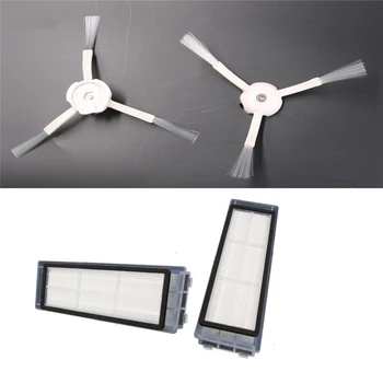 

2 pcs Filters and Side Brushes Sweeping for Xiaomi Mi Robot Vacuum Cleaner 2 Parts Accessories for XIAOMI Roborock S50