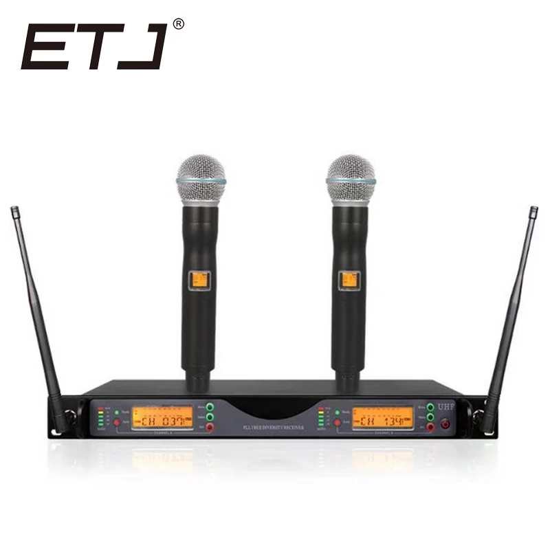 ETJ Brand UR24D UR4D With Dual Handheld Wireless