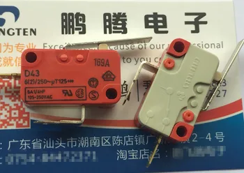 

Original new 100% Germany import D43H micro switch reset limit travel switch straight handle 2pin 6A250V