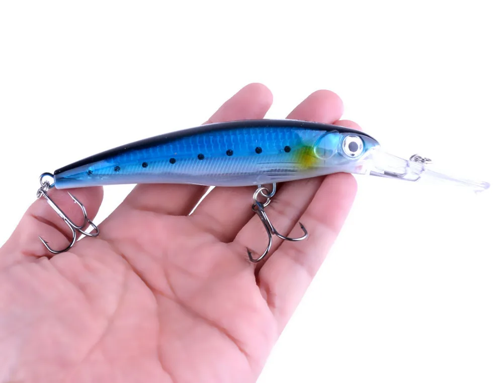  HENGJIA Big Fishing Lure Deep Swim Hard Bait Fishing Tackle 17CM 30G Artificial Baits Minnow Fishin