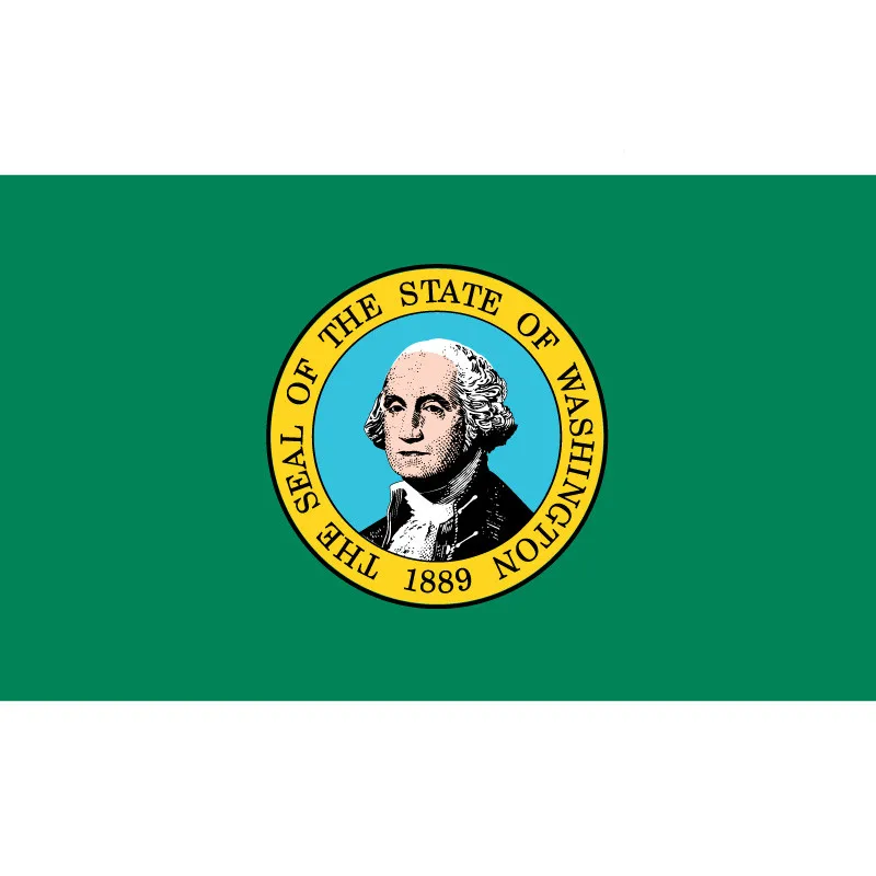 Америка 3 * 5ft Washington государственный флаг 30*45 см Автомобильный 90*150 60*90 высокое
