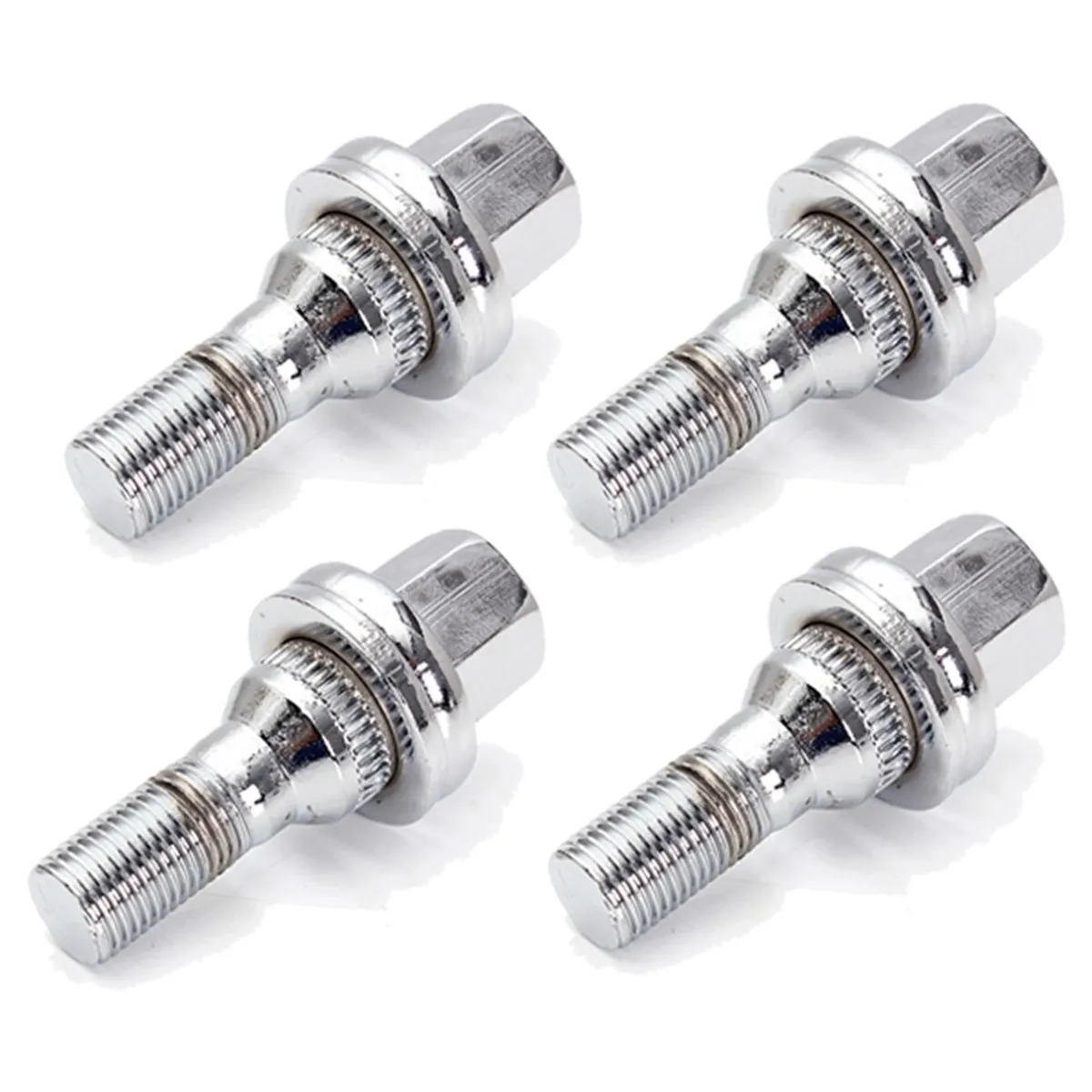4 pcs M12x1.25 17MM WHEEL NUTS ALLOY BOLTS FLAT SEAT FOR PEUGEOT 206