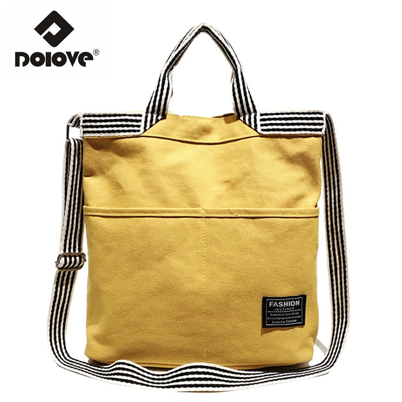 Korea New Canvas Bag Shopping Simple Single Shoulder Big Handbag Art and Large Capacity Portable Tote Autumn Tide Female | Багаж и сумки