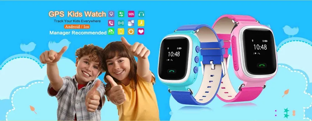Wonlex GW700 Смарт-часы телефон gps трекер с анти-потеря SOS Вызов Расположение Finder шагомер gps приложение для часов для детей пожилых людей