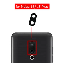 2 шт. для Meizu 15/для Meizu 15 Plus камера со стеклянным объективом задняя камера стеклянный объектив с клеем запасные части для ремонта