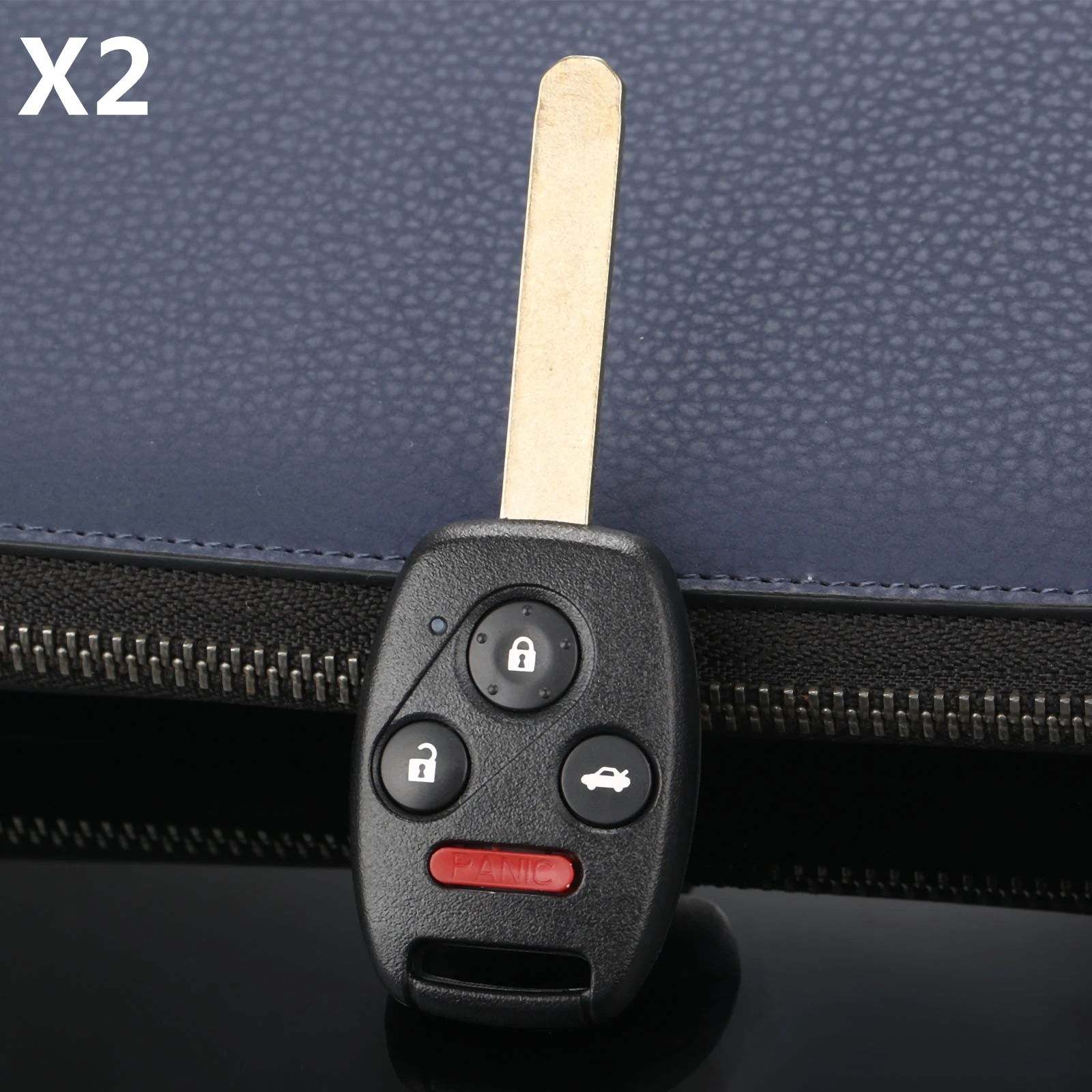 Yetaha 2pcs Remote Car Key Fob For Honda Civic EX Si 2006 2007 2008 