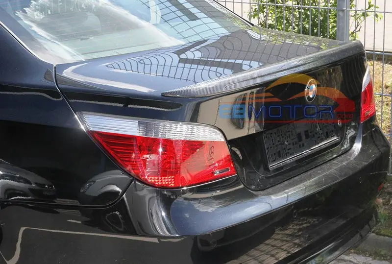 Real Carbon Fiber M5 Style Rear Trunk boot lip Spoiler Fit For BMW E60 5-SERIES 528i 535i 525i 530i 550i 545i 04-10