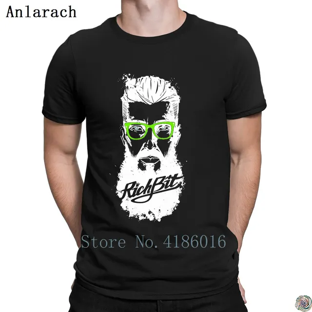RichBit Hipster футболка Лето известный топы, футболки большие размеры Мужская футболка Настроить Юмор натуральный футболка мужские