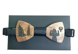 Лидер продаж 2017 Формальные Коммерческая деревянный галстук мужской сплошной Цвет брак Галстуки для Для мужчин бабочка галстук дерева лук