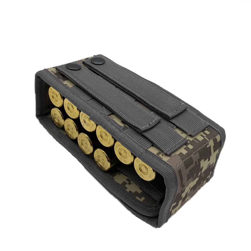 Molle тактический 10 Круглый 12GA 12 калибр патронов для перезарядки ружья журнал сумки журнал сумка охотничьи патроны сумка