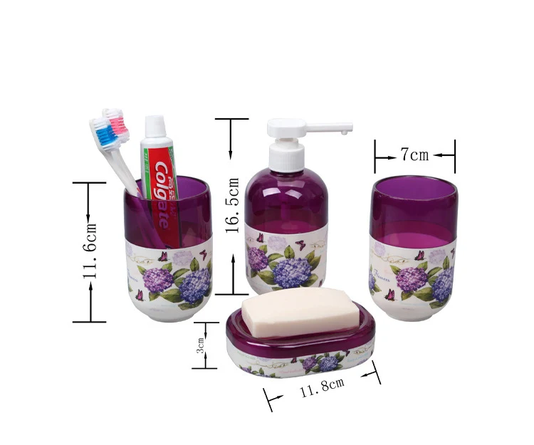 Compra accesorios de baño morado online al por mayor de ...