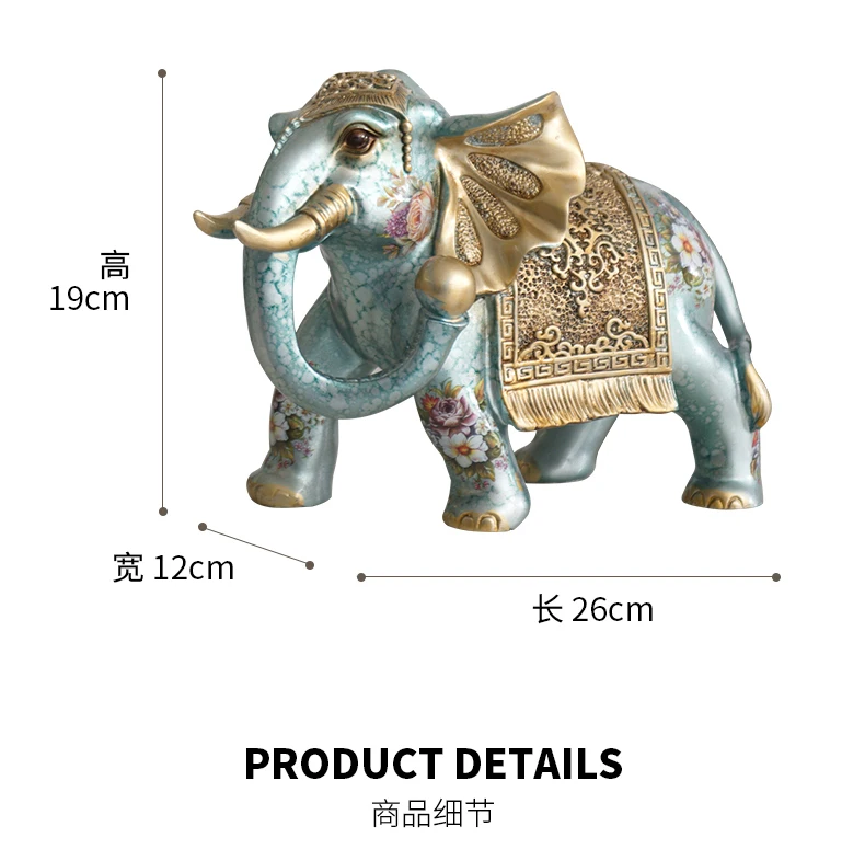 ТВ украшение для шкафа, украшение для дома, гостиная, маленькие изделия, Европейский слон, пара Лаки, фэн-шуй, как винный шкаф, дисплей