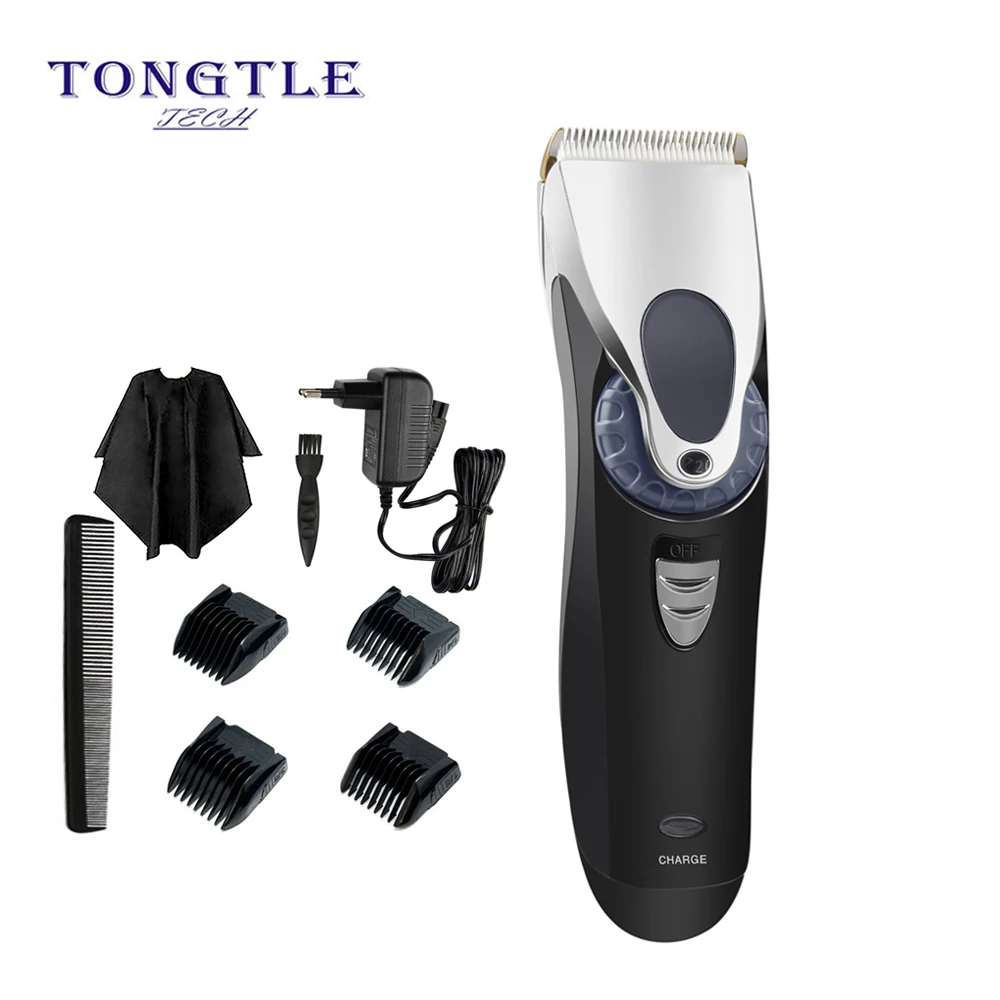 Tongtletech профессиональная электрическая машинка для стрижки волос с литиевой батареей 100 V-240 V Мужская бритва для стрижки волос Беспроводная Машинка для стрижки волос
