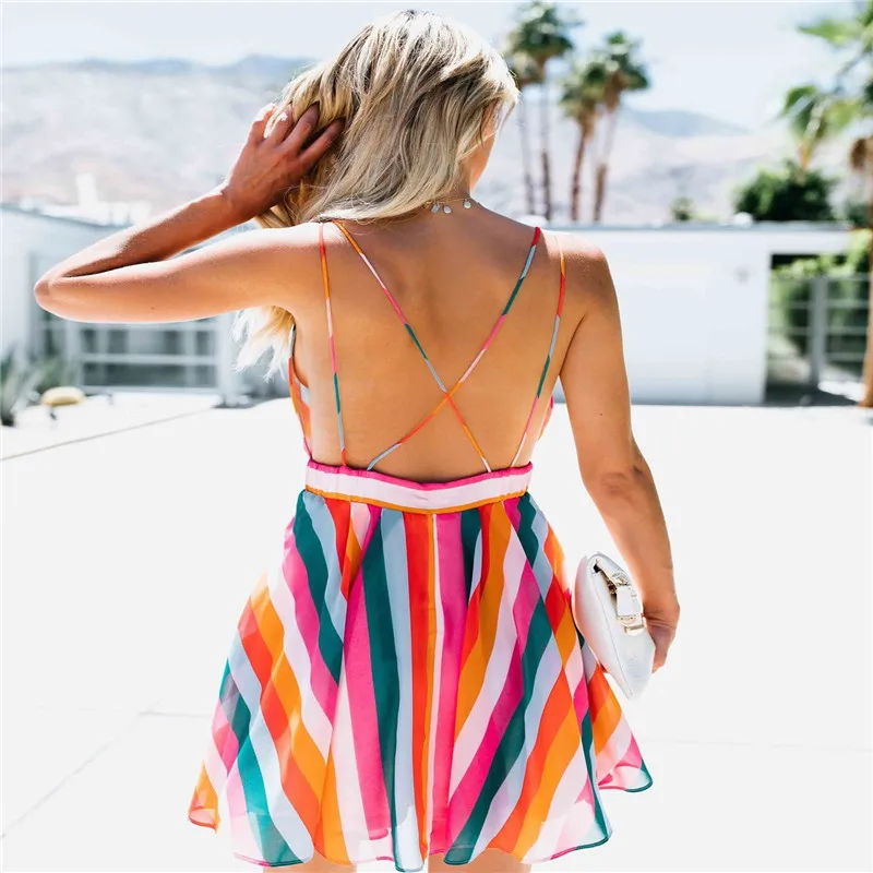 العصرية النساء اللباس أكمام بوهو العميق الخامس الرقبة حزب عارية الذراعين البوليستر الصيف شاطئ البسيطة فساتين قطعة واحدة العصرية النساء اللباس أكمام بوهو العميق الخامس الرقبة حزب عارية الذراعين البوليستر الصيف شاطئ البسيطة فساتين قطعة واحدة