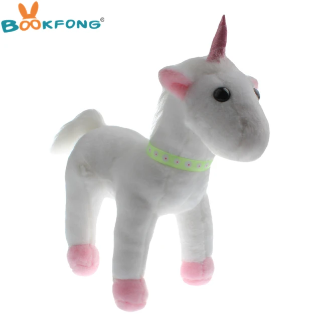 Мультяшная плюшевая игрушка в виде единорога Kawaii, единорога, лошадка с куклой, мягкая плюшевая подушка в виде животного, высокое качество, детский подарок на день рождения, Рождество, 20-85 см - Цвет: 32cm white M