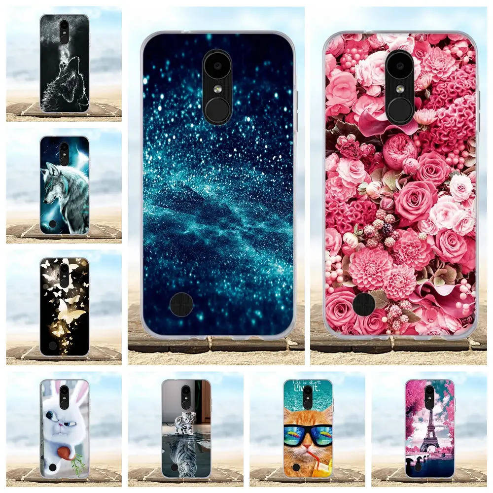 For LG K4 2017 / K4 M160 Case Soft Silicone TPU 3D Pattern