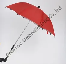 Baby stroller steering umbrella,kid car umbrella 8mm steel shaft and fiberglass ribs,detachable clamp,Environmental protection