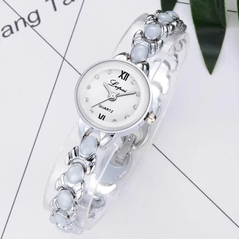 

Quartz Wristwatches Watch Women Crystal Diamond Bracelet Montre Femme Stainless Steel Wrist Watches 17DEC11