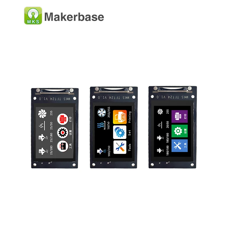 3D طابعة lcd سبلاش شاشة MKS TFT24 تعمل باللمس الذكية تحكم عرض دعم واي فاي APP سحابة الطباعة متعددة اللغات