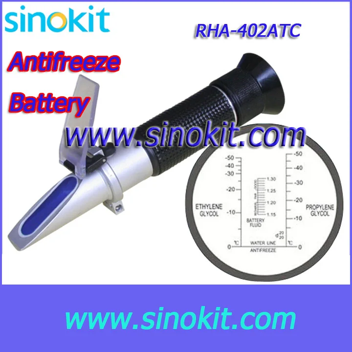 Free Shipping Ethylene Glycol: -50ɼ-0ɼ Antifreeze or Battery Hand Held Refractometer - RHA-402ATC | Инструменты
