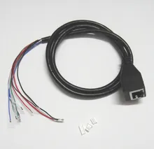10pcs CCTV POE IP network Camera PCB Module video power cable, 60cm long, RJ45 female connectors with Terminlas