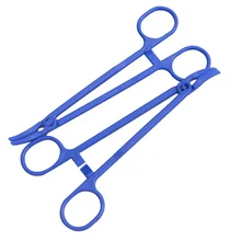 2 шт. медицинский пластиковый гемостат щипцы Длинные изогнутые острые плоскогубцы хирургический хлопковый губчатый зажим для здоровья