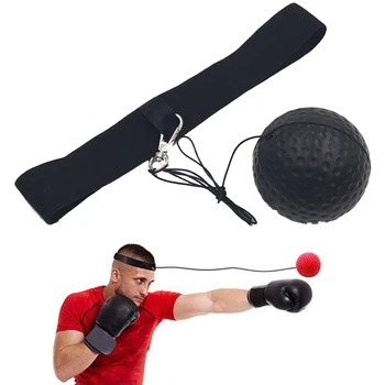 

Boxing Ball Reflex Speed Punch Ball MMA Sanda Boxer Raising Reaction Force Hand Training Boxing Muay Thai Exercise PU Head Band