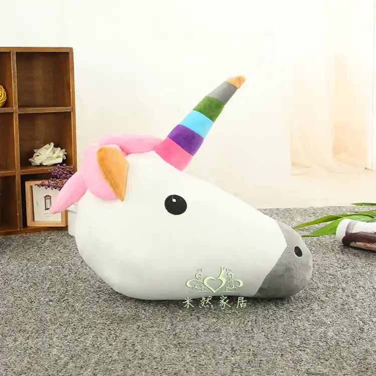 plush unicorn head