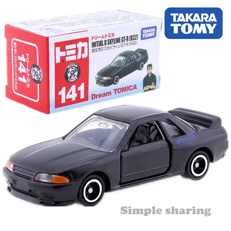 Takara Tomy Dream Tomica No 141 Initial D Skyline Gt R R32 Model Kit Miniature Diecast Car Toy Collectibles For Children Diecasts Toy Vehicles Aliexpress