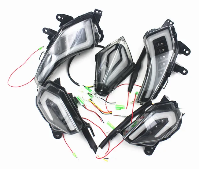 

For TMAX530 Tmax 530 T-Max530 2013 2014 2015 2016 Motorcycle Rear Tail Lamp Brake Light LED Turn Signal Indicators FULL SET
