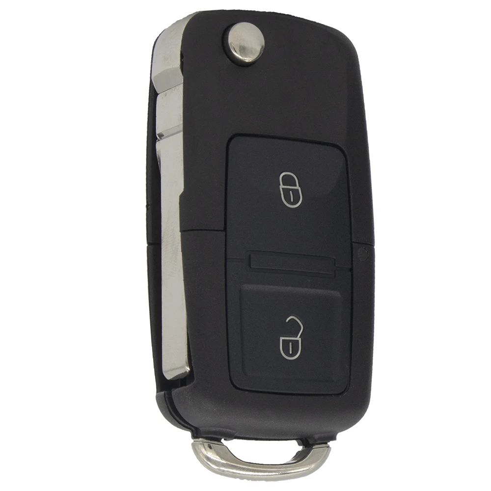 WhatsKey Folding Flip 2 3 Button Remote Key Shell Fob Case For Volkswagen Golf Polo Beetle Jetta Tiguan Seat For Skoda Octavia