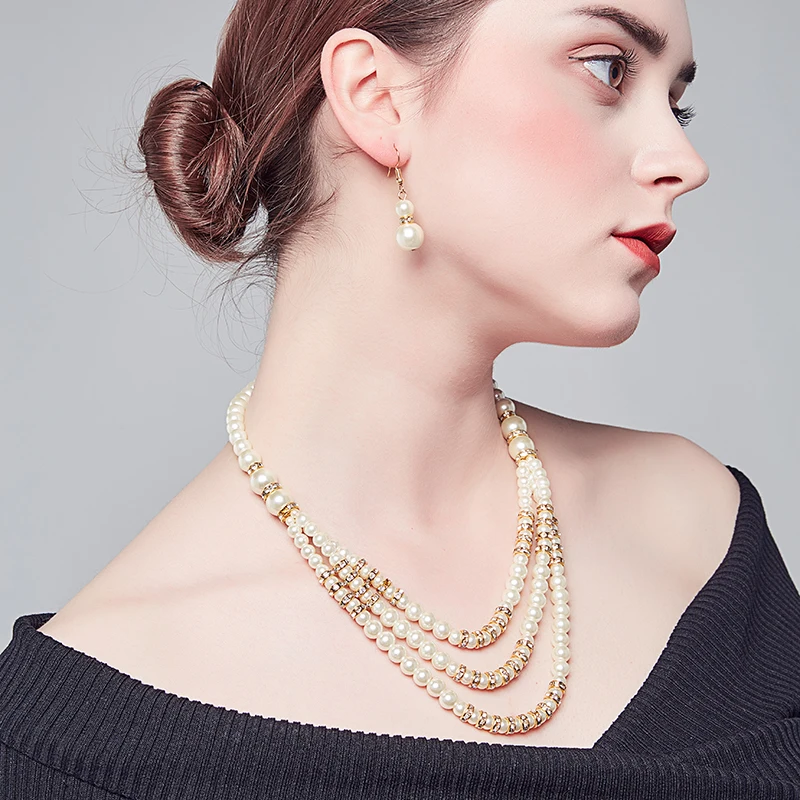 2018 модное жемчужное ожерелье rundell ювелирные изделия для женщин позолоченное