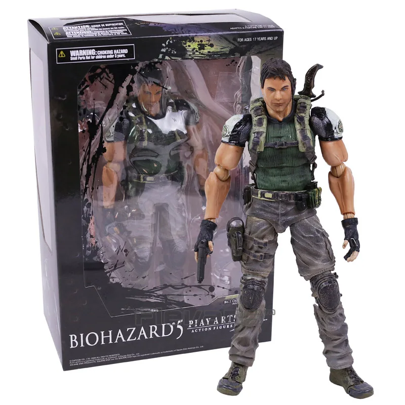 

PLAY ARTS KAI Biohazard 5 Resident Evil 5 Chris Redfield PVC Action Figure Collectible Model Toy