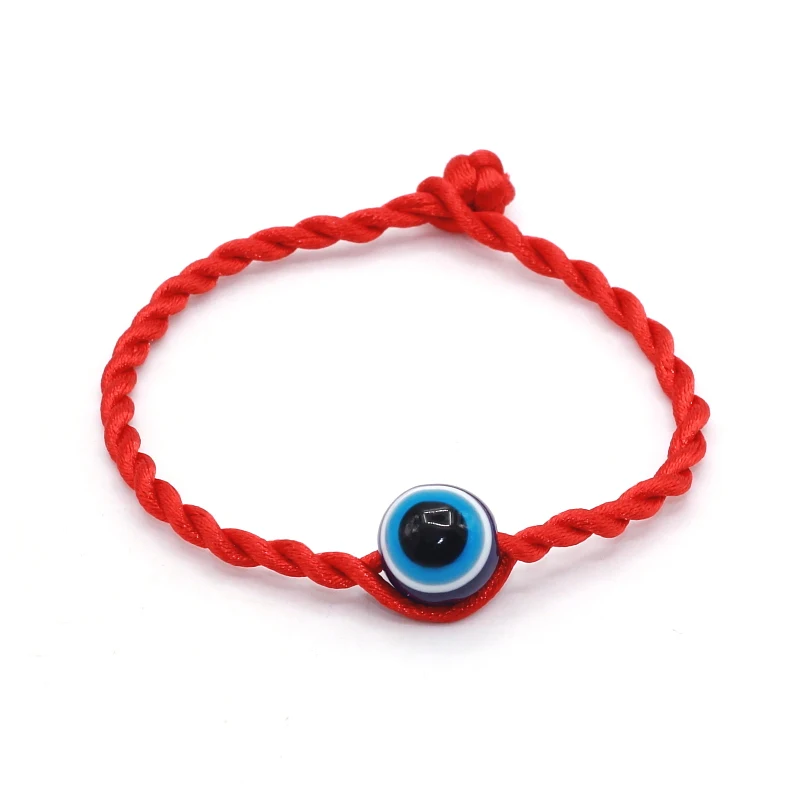 

Simple Stylish bracelet Red thread Red String Red Rope & Blue 10mm Evil Eye Bracelet Good Luck Bracelet For Women and Men