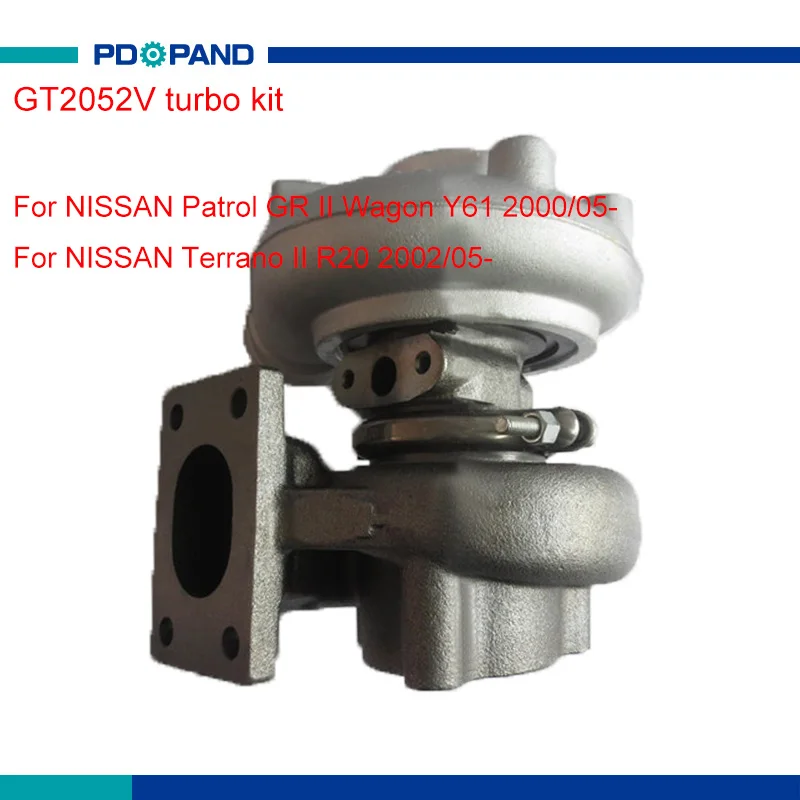 Motore Turbo Turbocompressore Parte Gt2052V Supercharge Per Nissan Patrol Terrano Zd30 Diesel 3.0L 14411-2W203 14411-2W204 14411-2W20A