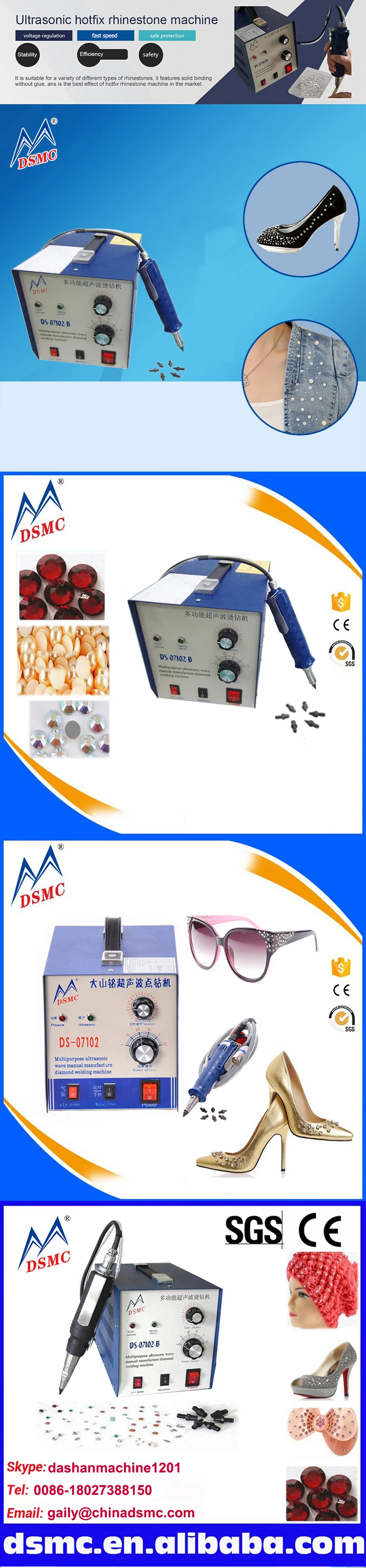 Clearance Ultrasonic Hot Fix Diamond Rhinestone Setting Machine Guangzhou 0