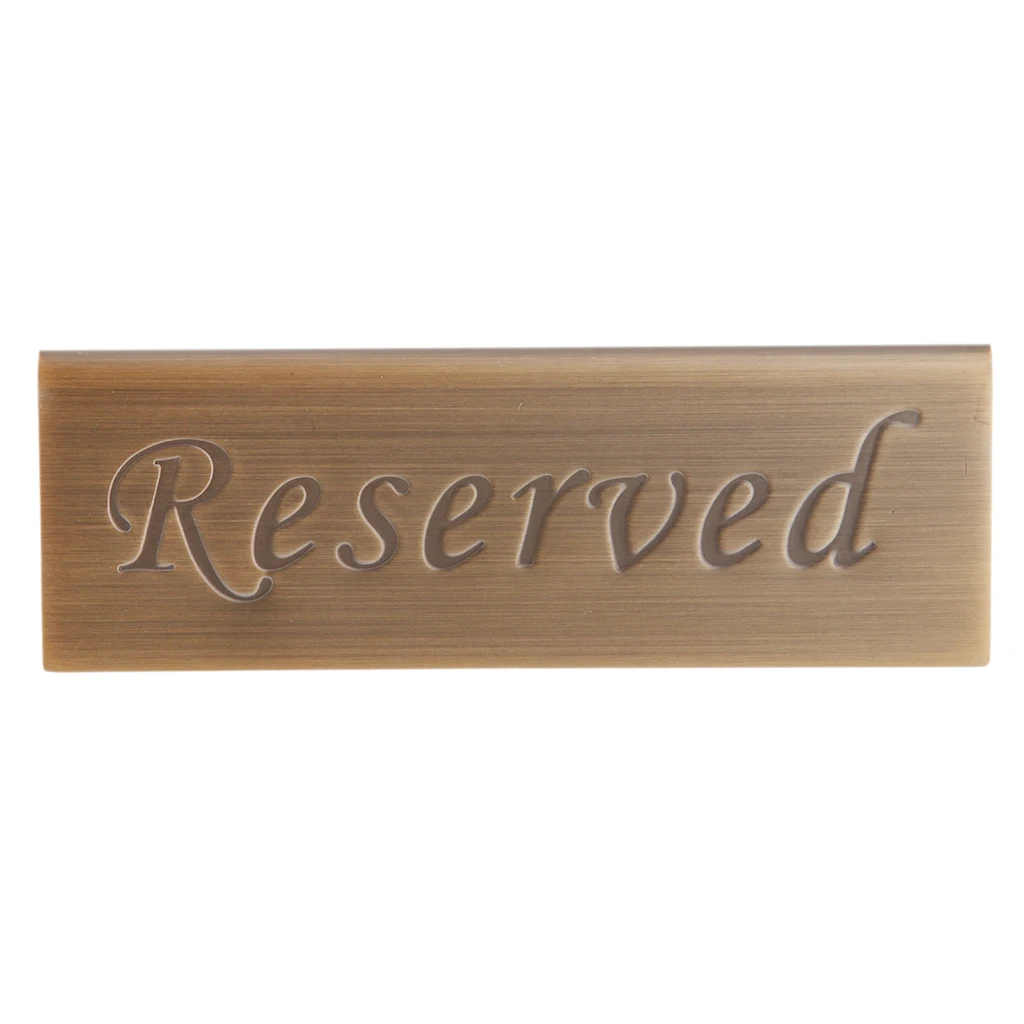 Stainless Steel Reserved Wedding Table Signs - Freestanding Table Signs for Wedding Party Banquet Durable and Elegant Table Sign