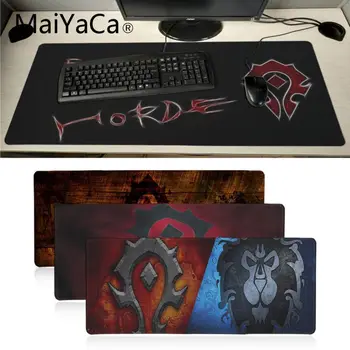 

MaiYaCa Top Quality Horde Logo Laptop Gaming Mice Mousepad gamer Unique Desktop Pad Game Lockedge Mouse pad anime desk mat
