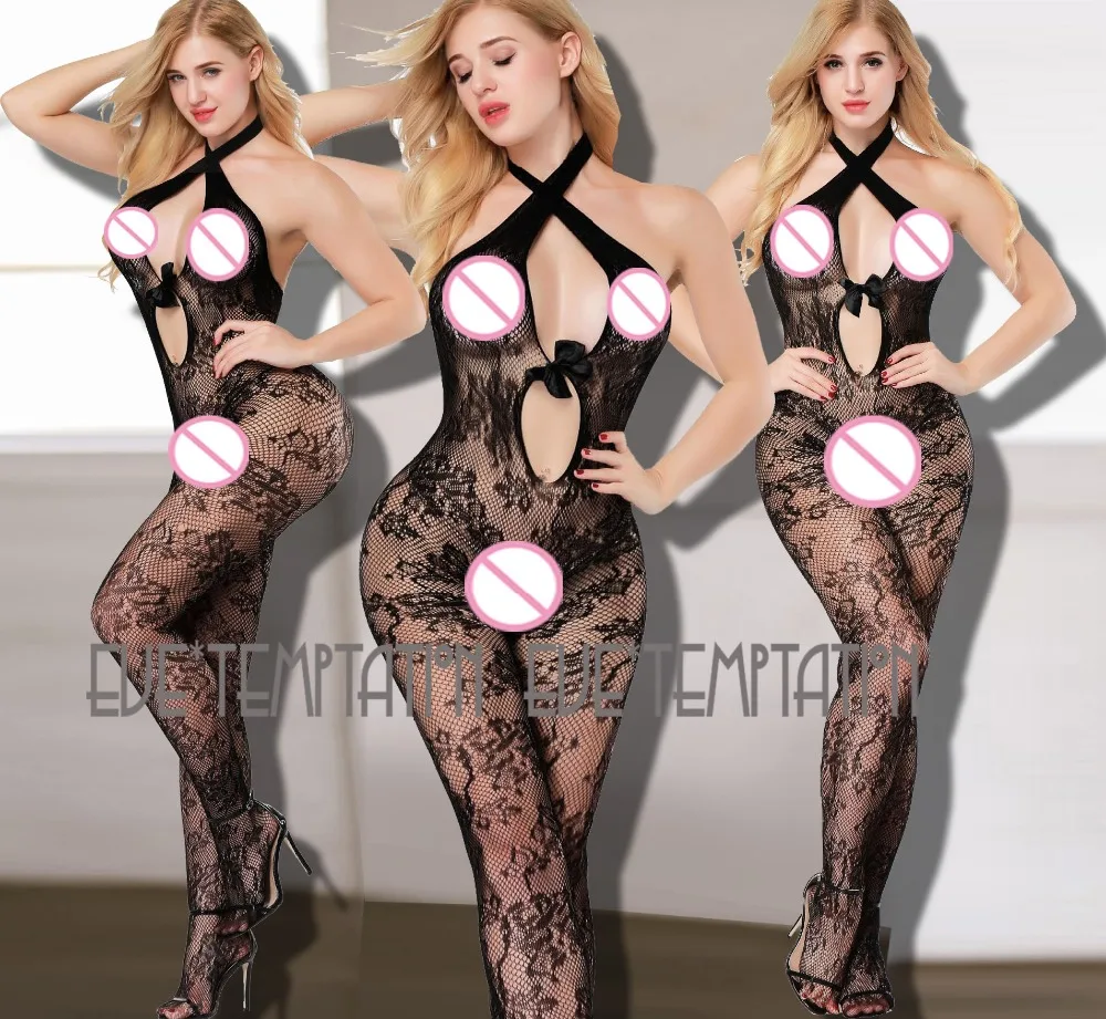 

Sexy Mesh Lingerie Bow Babydoll baby doll dress Underwear Nightwear Chemises Body stocking Catsuit product erotic Negligees A282
