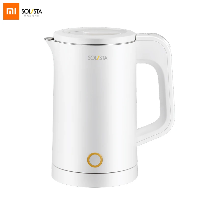 Xiaomi Mijia Solista маленький чайник для воды 0.6L 304 Электрический чайник из нержавеющей стали AC 110 V-220 V многократного нагрева