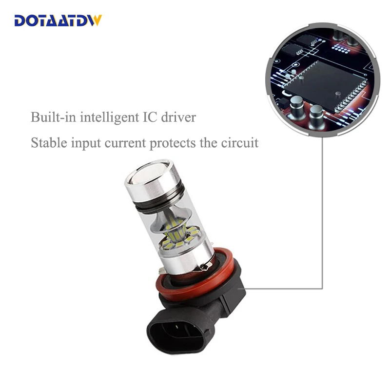 2x светодиодные 9006 HB4 светильник ing 3030 автомобиля SMD Led противотуманная фара