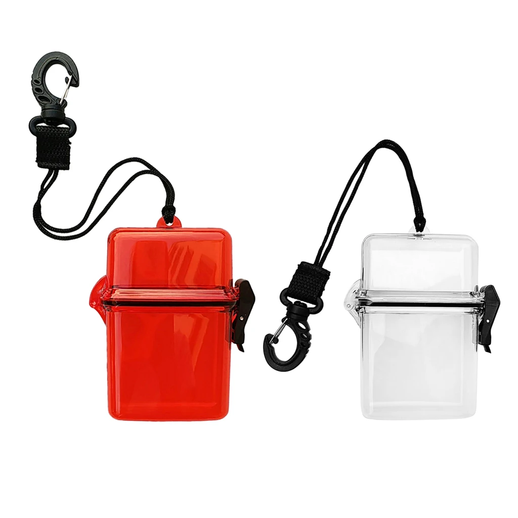 Set 2 Portable Waterproof Dry Storage Box Case for Scuba Diving Water Sports Surfing Sailing Boating Fishing Dry Organizer Box