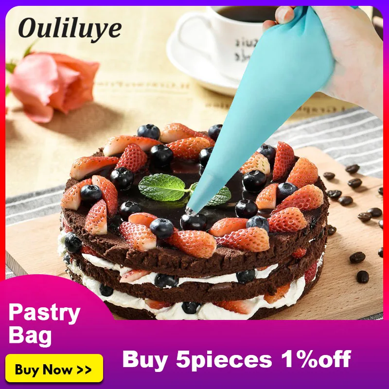 

New 1PCS DIY Handmade Pastry Bag For Dessert Icing Piping Cream Pastry Decorators Bag For Cake Pastry Decorating Accessories