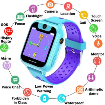 

Children Smart Watch with GPS GSM Locator Touch Screen Tracker SOS Kids Children Hot Watches