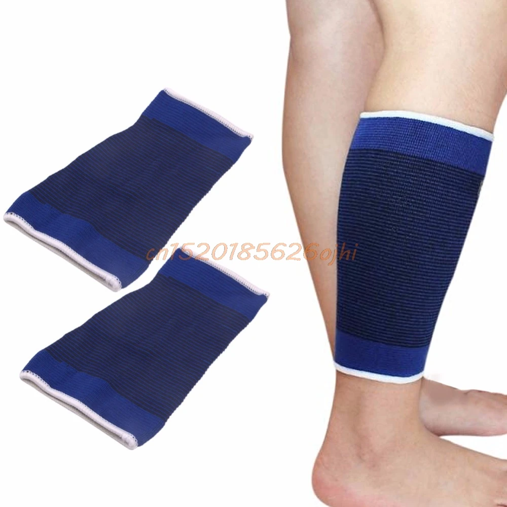 1Pair Calf Support Brace Leg Arthritis Injury Gym Sleeve Elasticated