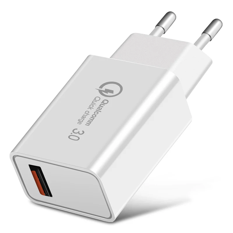 SUPTEC Quick Charge 3,0 USB зарядное устройство 18 Вт QC3.0 QC Turbo Быстрая зарядка настенный адаптер зарядное устройство для мобильного телефона для iPhone samsung Xiaomi - Тип штекера: White