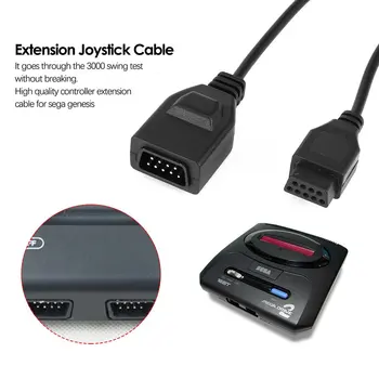 

5.9ft 1.8M Controller Joystick Extension Cable for Sega Game Console for System Genesis 2 3 for megadrive 2 MD2