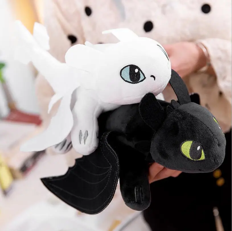 25 см дракон Плюшевая Игрушка Аниме Беззубик фигурка Ночная фурия Дракон игрушки для детей подарок