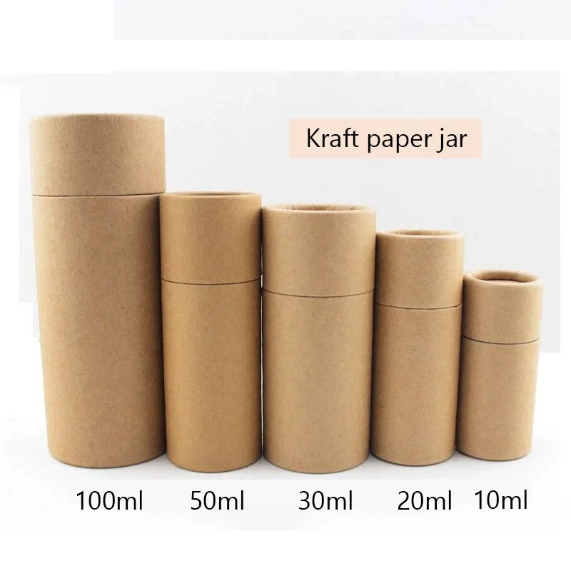 10ml 20ml 30ml 50ml 100ml Container Bottle Packaging Kraft Paper Jar Tea Tube Glass Essential oil Bottles Package 20/50pcs | Дом и сад