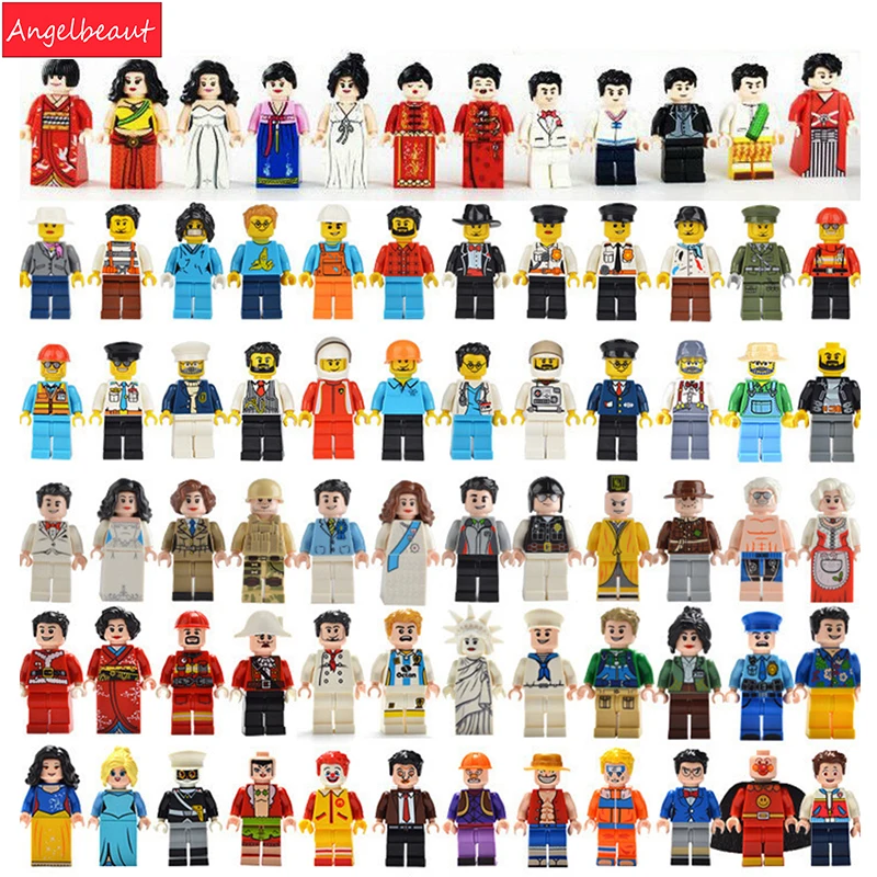  Building Blocks  Military Legoing Figures Doctor Movie Bricks Toys Compatible legoed City Bricks 24pcs/set DIY Toys Kids Gift